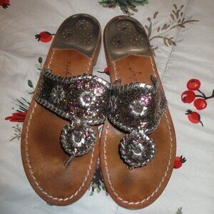 Jack Rogers Glitter multicolored Sandals Size 8.5